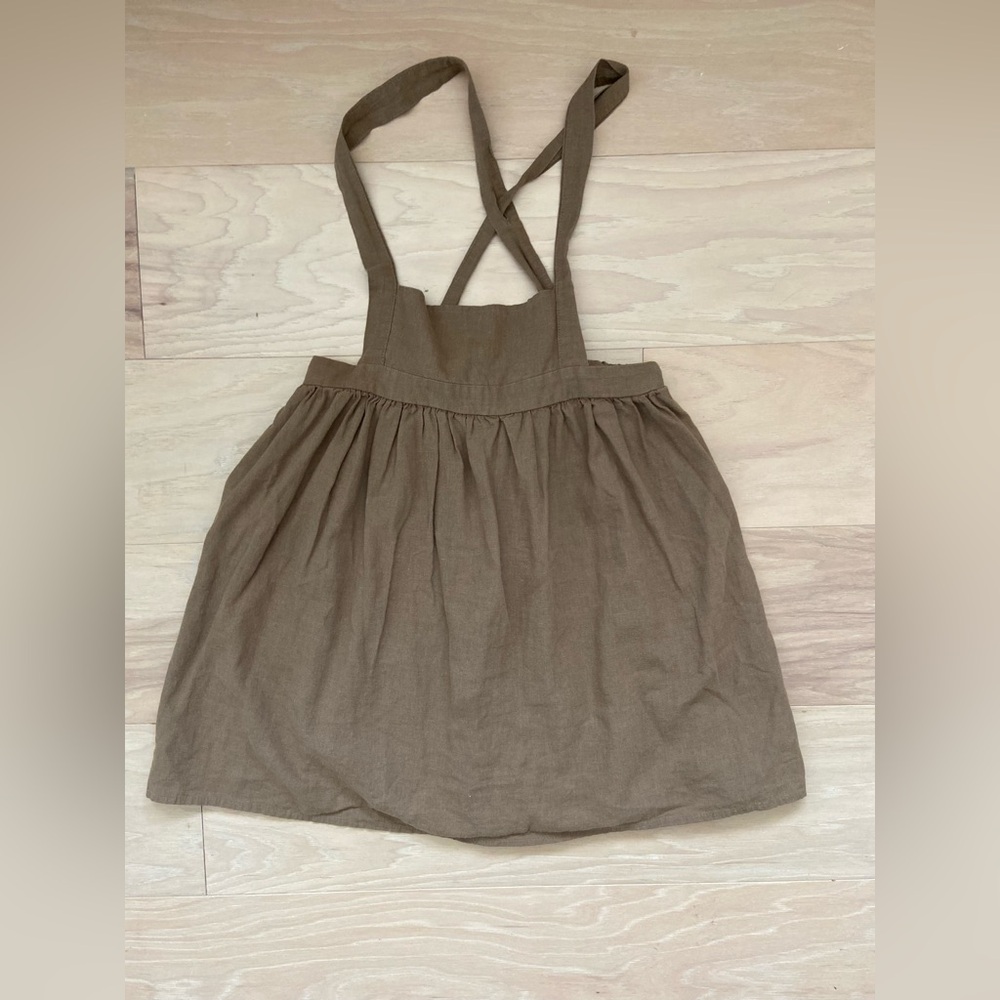 Korean brand cotton pinafore 7/8y